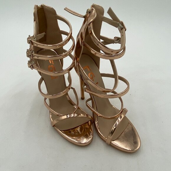 FSJ Women Sexy Strappy Gladiator Wedding Sandals High Heel Stiletto Shoes for Su - Picture 4 of 8